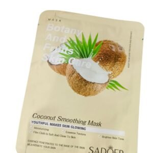 sadoer coconut smoothing face mask – hydrating & skin brightening sheet mask