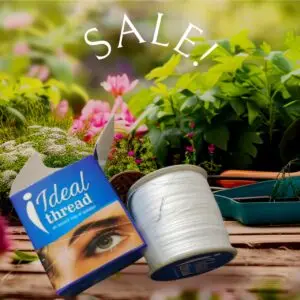 ideal thread hair removal thread roll – professional facial & eyebrow threading cotton thread for smooth skin